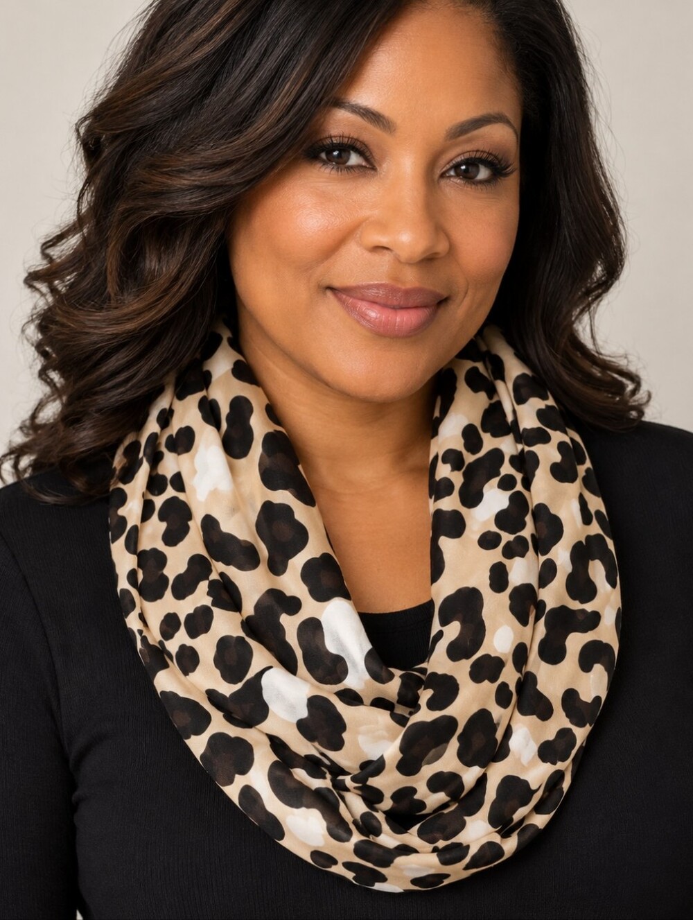 Leopard Print Infinity Scarf
